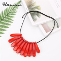 European popular custom fashion jewelry handmade rope acrylic acetate women choker chunky necklace